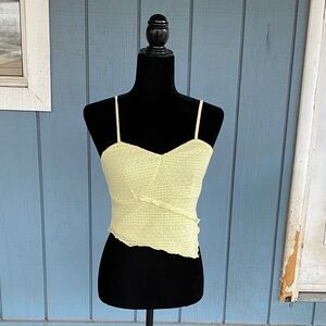 Love, fire Knit Yellow Top